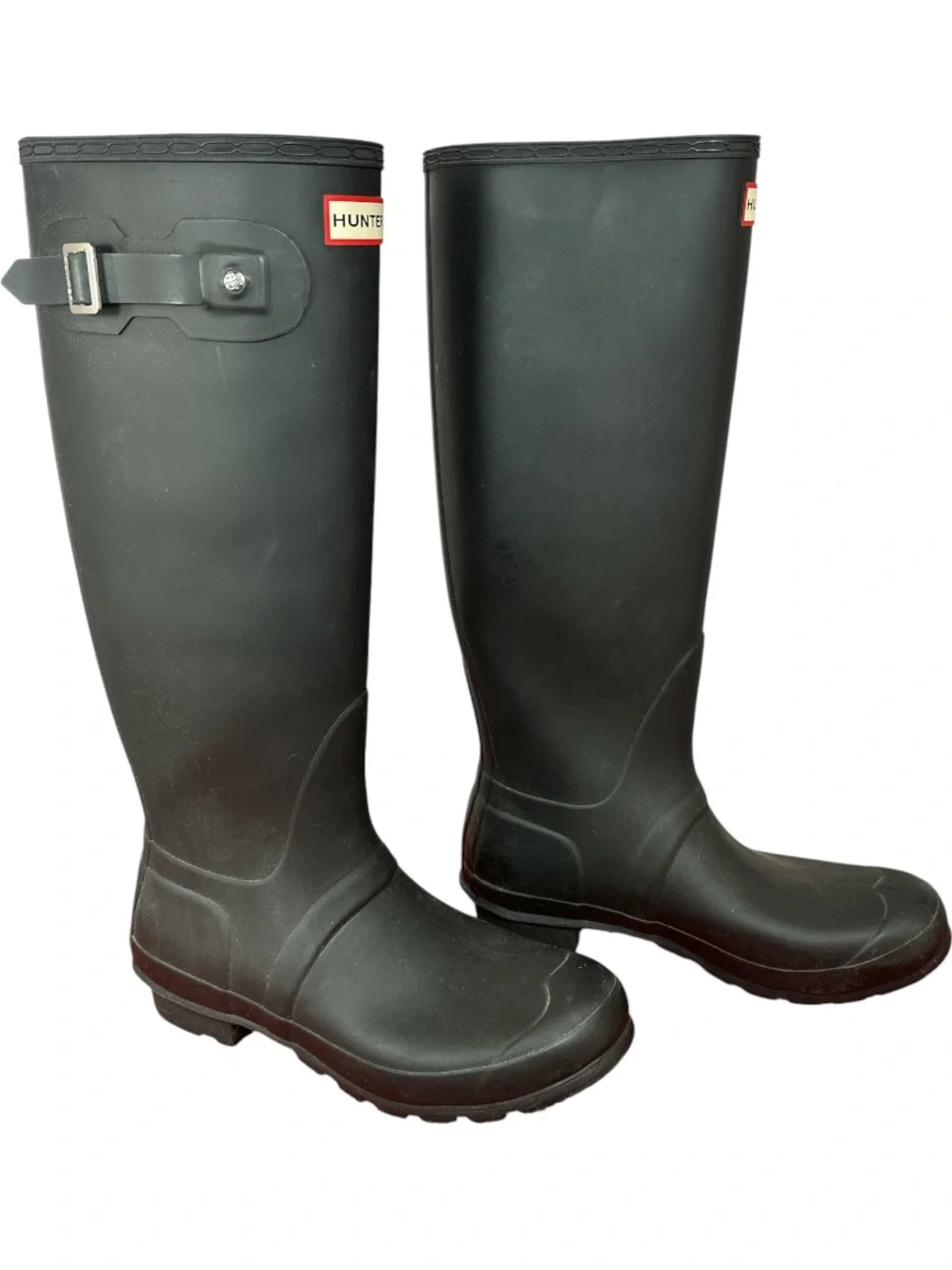 Hunter Tall Rain Boots Black Boot Size 9